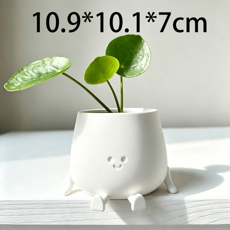 3D Printed Cute Smiley Face Pl - đánh giá và giá Cactus Mix Pot