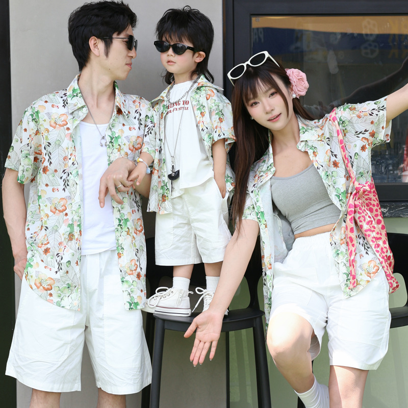 Holiday Look Parent-child Flor - đánh giá và giá Plant Parent Shirt